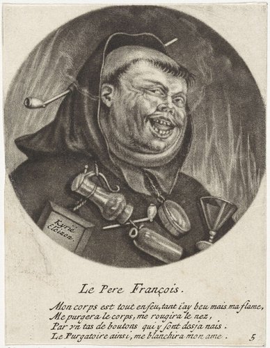 Caricatures of the French clergy under Louis XIV by Jacob Gole