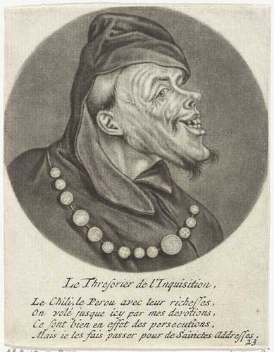 Monnik met munten by Jacob Gole