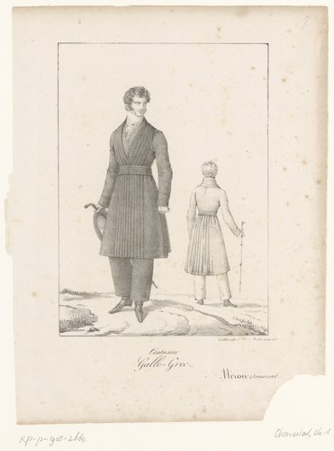 Twee mannen in Gallo-Grieks kostuum