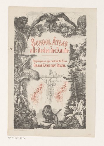 Titelpagina voor: School atlas van alle deelen der aarde