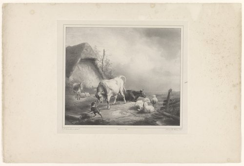 Six tableaux par E.J. Verboeckhoven, lithographiés par Thre. Fourmois