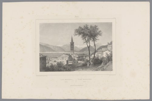 Lac Majeur. Laveno / Lago Maggiore. Laveno by Isodore-Laurent Deroy