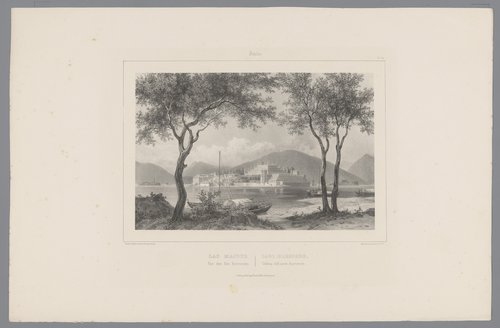 Gezichten aan het Lago di Como en het Lago Maggiore by Isodore-Laurent Deroy