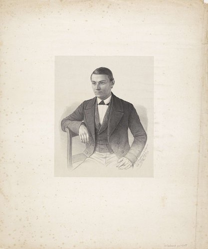 Portret van een onbekende man by Johann Peter Berghaus