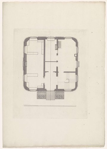 Afbeeldingen van de rechtbank te Westzaan by Theodoor Koning