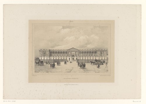 Zicht op Perraults zuilengalerij van het Louvre