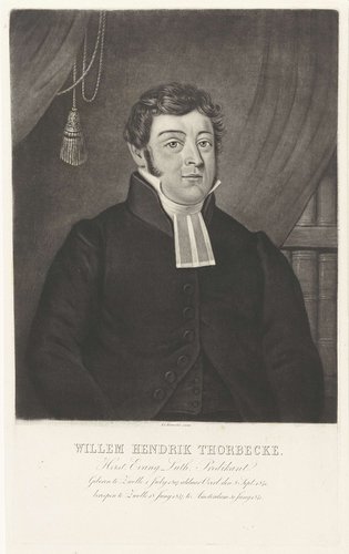 Portret van Willem Hendrik Thorbecke