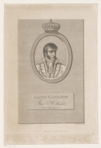 Portret van Lodewijk Napoleon Bonaparte