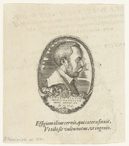 Titelpagina voor: Anuce Foës, Oeconomia Hippocratis, alphabeti serie distinta (...), 1588