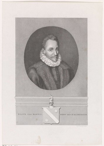 Portret van Philips van Marnix, heer van Sint-Aldegonde by Edouard Taurel