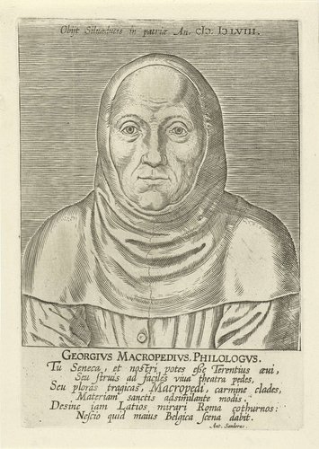 Portret van Georgius Macropedius