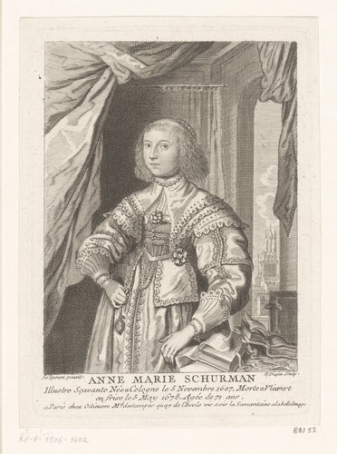 Portret van Anna Maria van Schurman