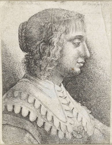Klein reisboek met verschillende portretten by Wenceslaus Hollar