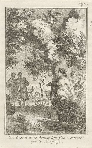 Telemachus en Mentor komen aan op het eiland van Calypso