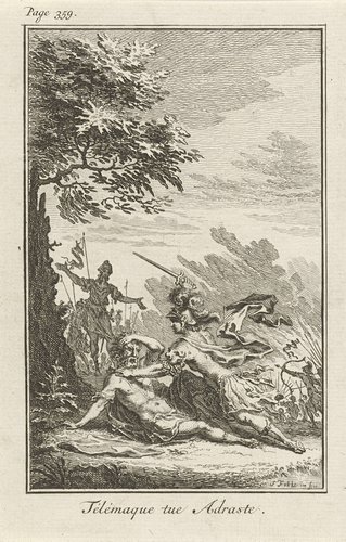 Telemachus doodt Adrastus