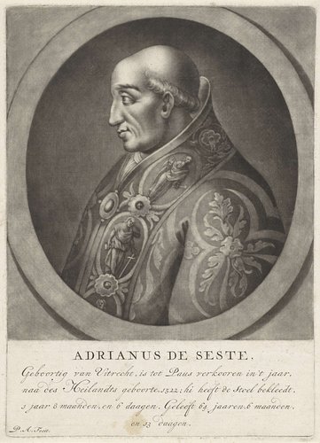 Portret van paus Adrianus VI