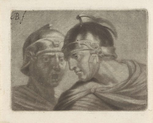 Twee Romeinse soldaten by Abraham Bloteling