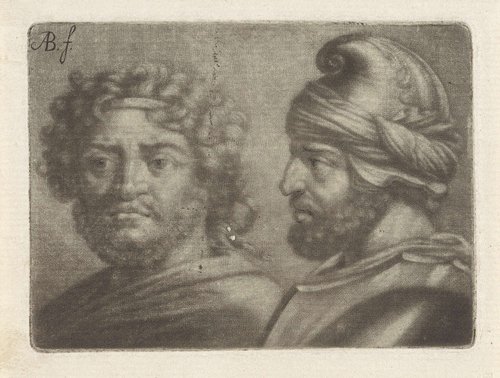 Twee Romeinse krijgslieden by Abraham Bloteling