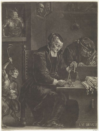 Goudweegster (variant met twee duivels)