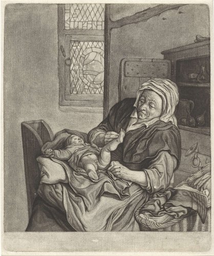 Vijf zintuigen by Cornelis Dusart