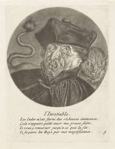 Geestelijke met een roofdier