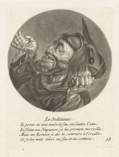 Monnik met vuur en water by Jacob Gole