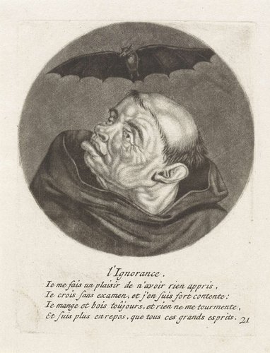 Monnik en een vleermuis by Jacob Gole