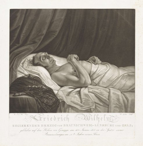 Frederik Willem, hertog van Brunswijk-Wolfenbüttel op zijn sterfbed
