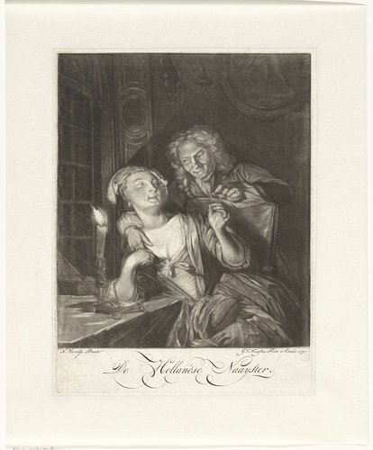 Man en vrouw met naald en draad