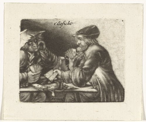 Kaartende mannen