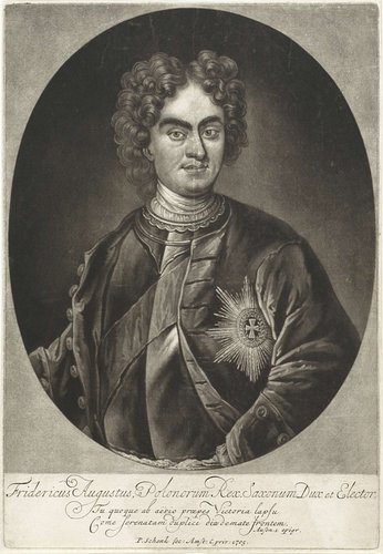 Portret van Augustus II, koning van Polen