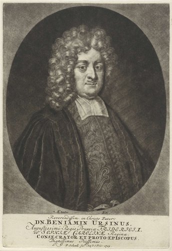 Portret van de theoloog Benjamin Ursinus