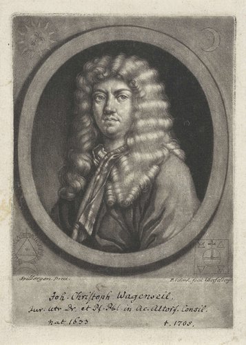 Portret van Johann Christoph Wagenseil