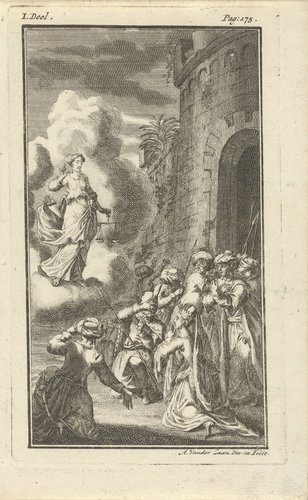 Justitia verschijnt aan de keizerin