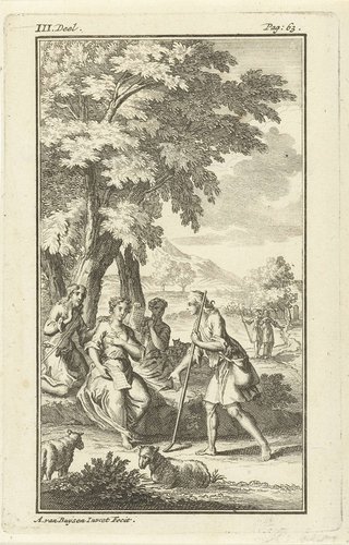 Ontmoeting van herder en herderin
