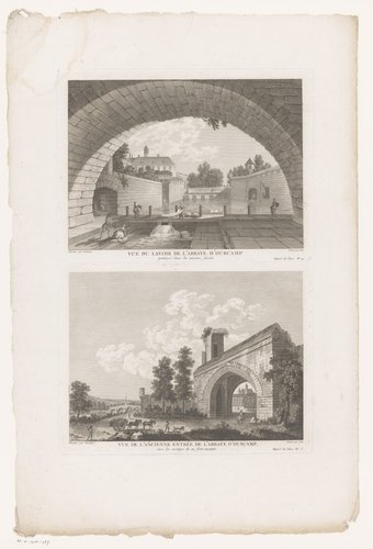 Vue de l'Ancienne entrée de l'Abbaye d'Ourcamp