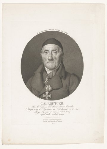 Portret van Gotthilf Sebastian Roetger