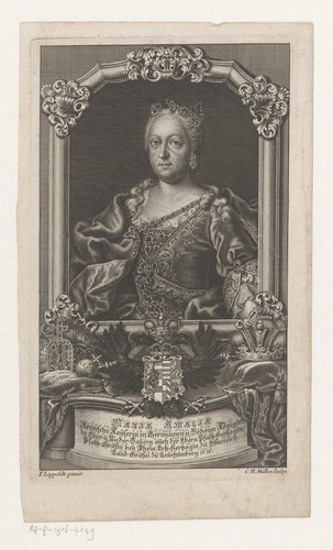Portret van Maria Amalia van Oostenrijk, Rooms keizerin