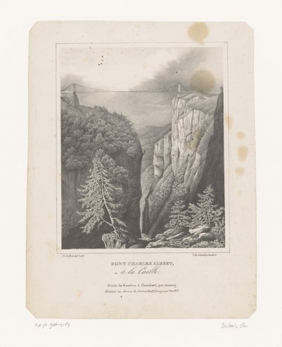 Pont Charles Albert à la Caille by Charles Dubois-Melly