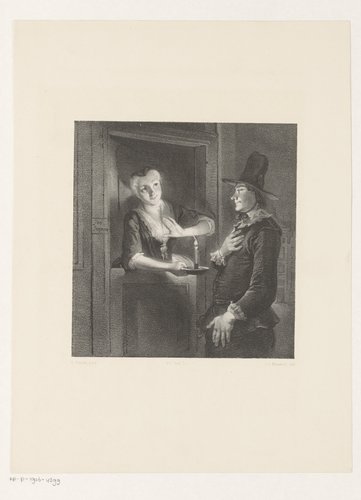 Man en vrouw bij een deur