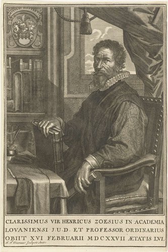Portret van Hendrik Zoesius