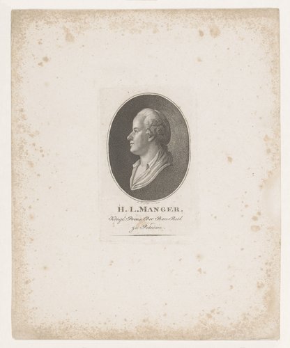 Portret van Heinrich Ludewig Manger