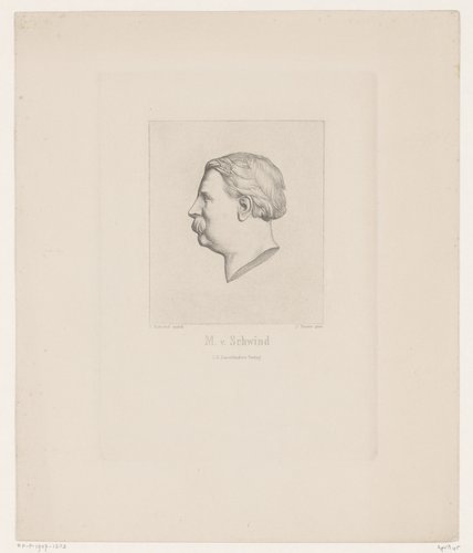Portretbuste van Moritz von Schwind