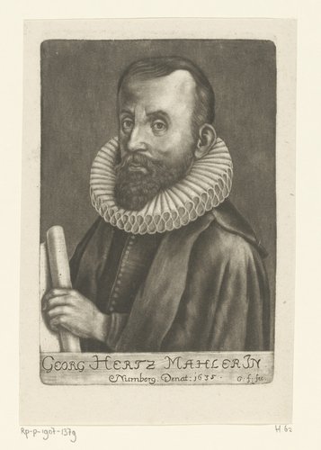 Portret van Georg Hertz by Georg Fennitzer