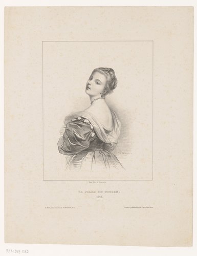 Portret van Cecilia Soldano by Achille Devéria