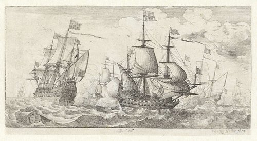 Zeegezichten by Wenceslaus Hollar