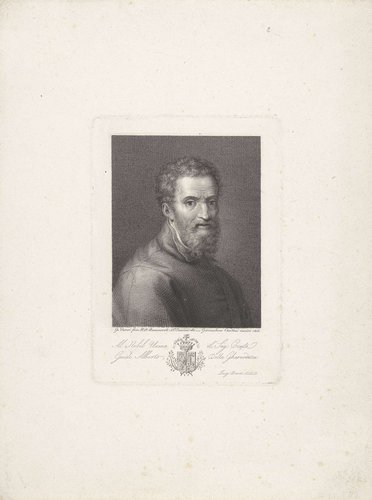 Portret van de kunstenaar Michelangelo