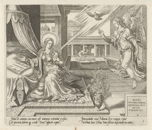 Annunciatie by Harmen Jansz Muller