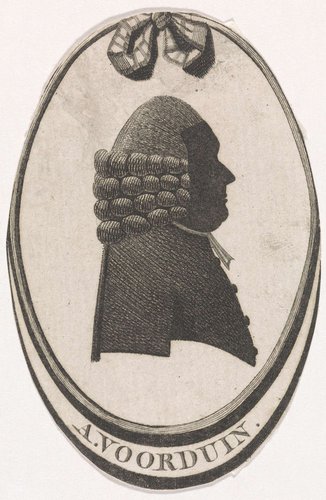 Silhouetportret van A. Voorduin