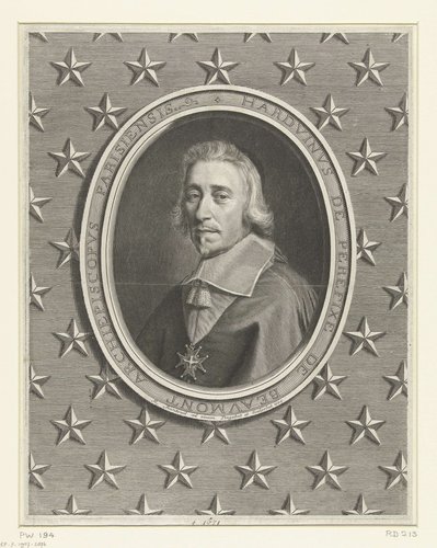 Harduinus de Perefixe de Beaumont archipiscopus parisiensis by Robert Nanteuil